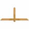 Ekena Millwork Eugene Rough Sawn Timber Gable Bracket, Western Red Cedar, 60"W x 27"H x 4"D x 4"F, 11/12 Pitch GBW060X27X0404EUG00RWR - alternate 1